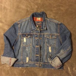 Rue 21 Distressed Jean Jacket